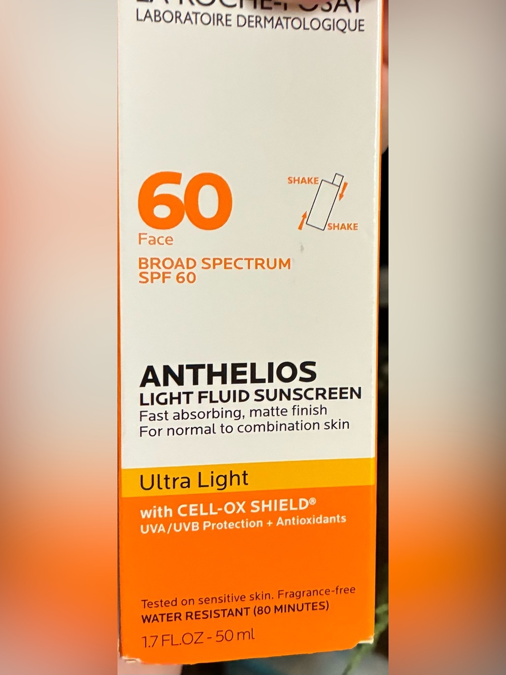 Anthelios Ultra Light Fluid Sunscreen SPF 60 - Ultra Light Orange